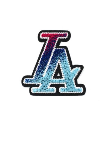 Blue gradient LA iron on chenille patches