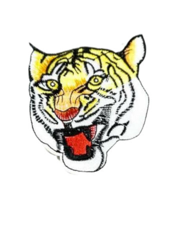 Tiger Embroidered iron on patch