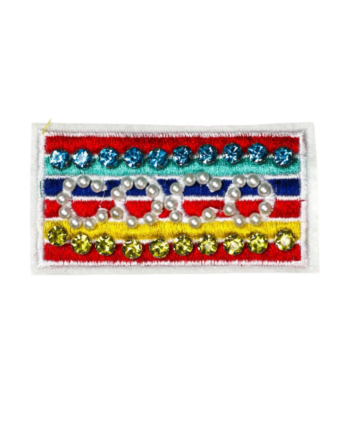 Beaded C Colorful embroidered Patch