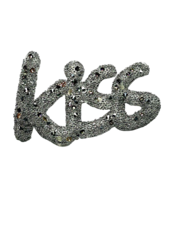 Kiss Rhinestone Iron on applique
