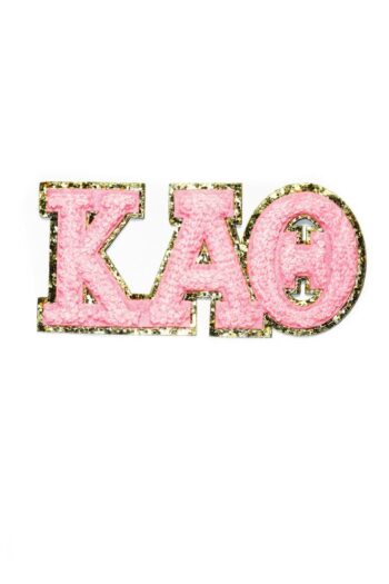 Pink Kappa Alpha Theta Sorority letters