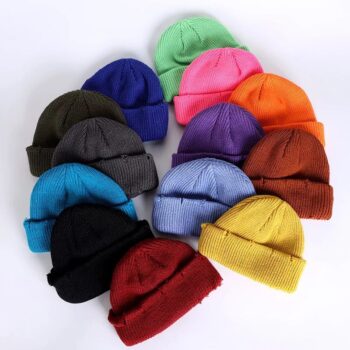 Blank Premium distressed beanie winter hat