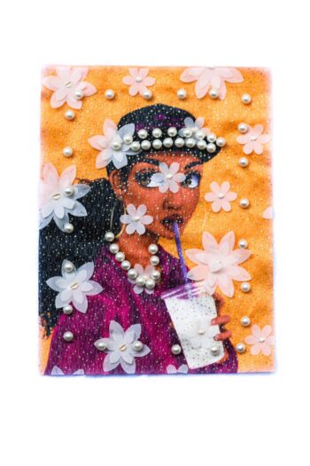 Flower girl fabric patches