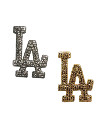 LA Rhinestone iron on appliqué