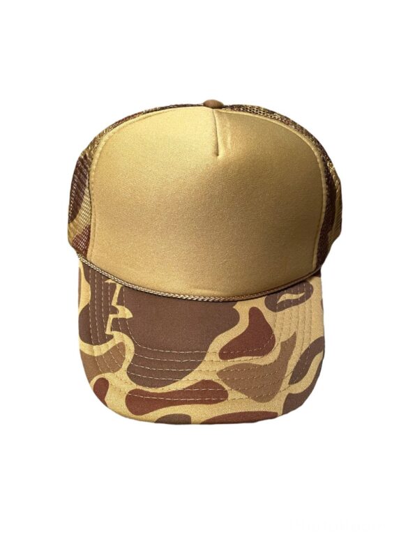 Camo Blank Contrast Mesh trucker hats