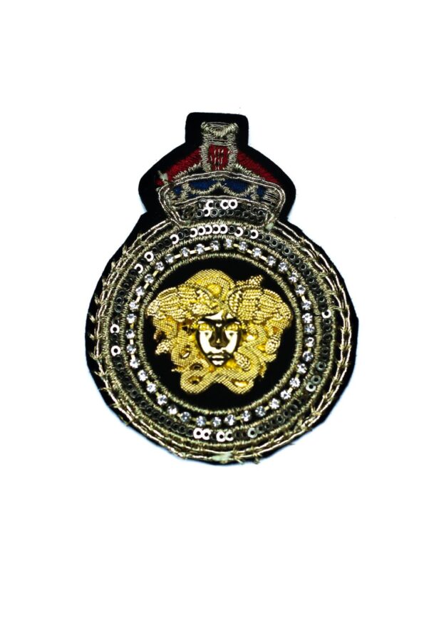 Head badge embroidery patches