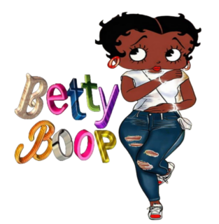 Colorful Betty iron on heat transfers