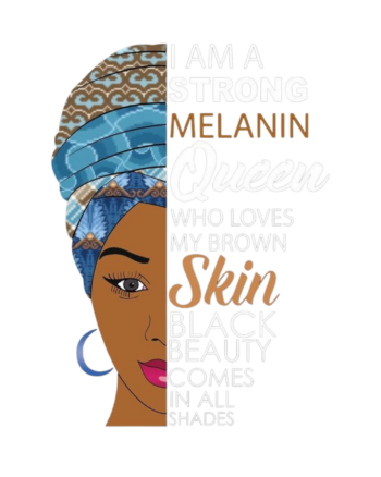 Melanin queen iron on heat transfers
