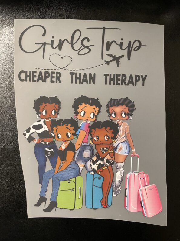 Betty girls trip melanin girl iron heat transfers