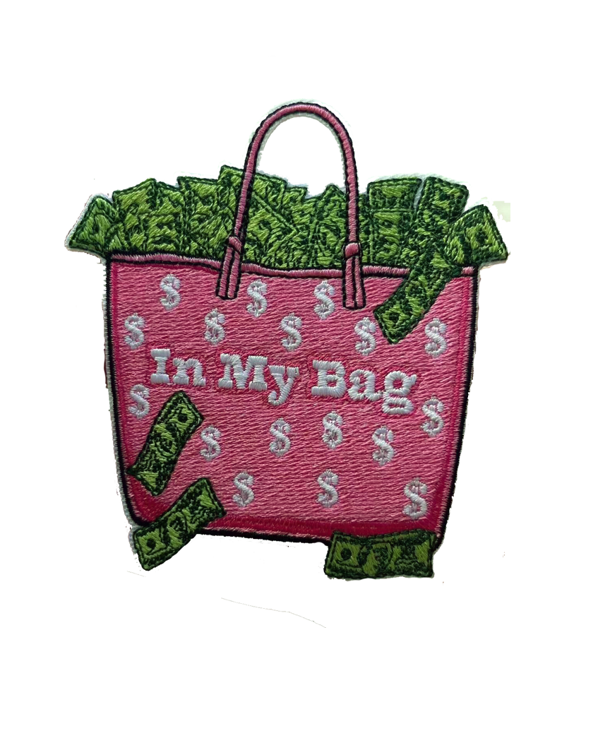 In my bag iron on patch