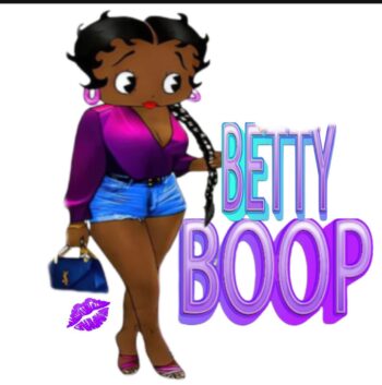 Betty purple iron on heat transfer