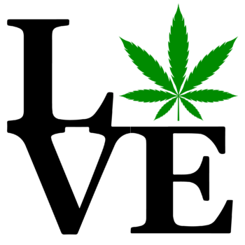 Love marijuana DTF iron on heat transfers