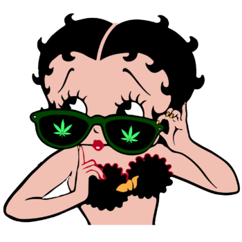 Betty marijuana DTF iron on heat transfers