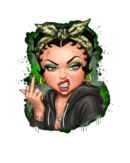 Bad girl Betty iron on heat transfers