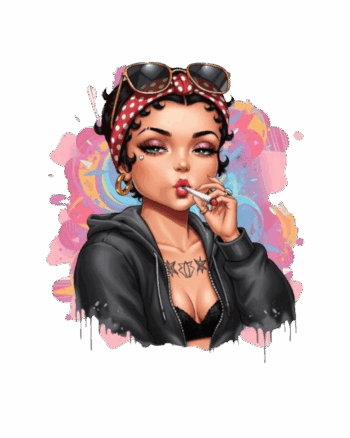 Bad girl Betty iron on heat transfers 2