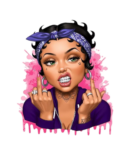 Bad girl Betty iron on heat transfers 4