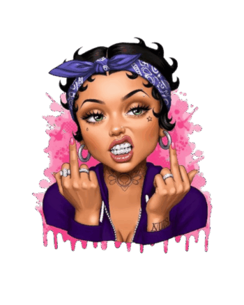 Bad girl Betty iron on heat transfers 4