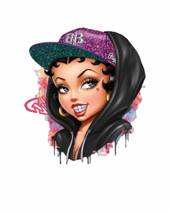 Bad girl Betty iron on heat transfers 3