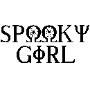 Spooky girl halloween heat transfers