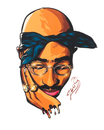 Tupac iron on heat transfers