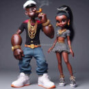 Popeye melanin 3 iron on heat transfers