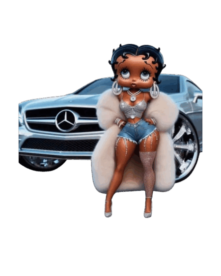 Betty fashion melanin  iron on heat transfers