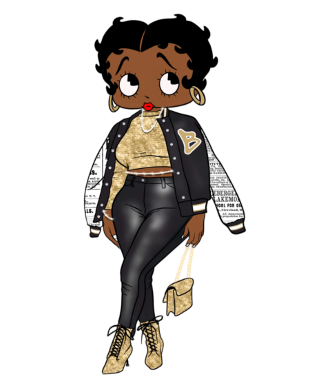 Betty Melanin iron on heat transfers