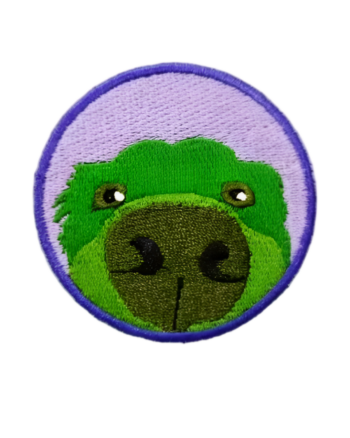 Animal iron on embroidery patches