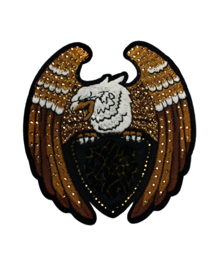 Eagle rhinestone embroidery patches