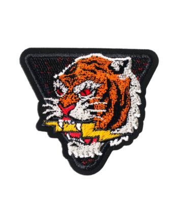 Tiger chenille badge embroidered patch