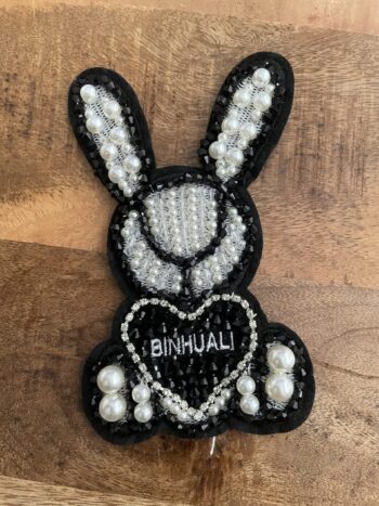 Bunny Beaded Rhinestone patches