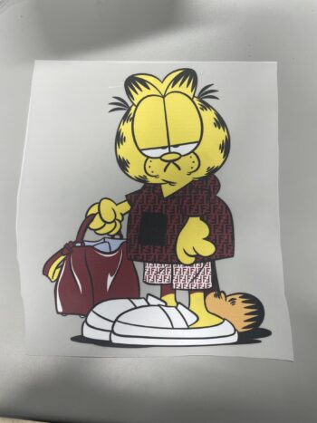 Garfield iron on heat transfers
