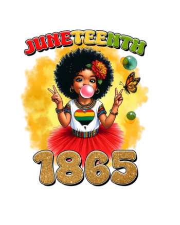 Girl 1865 Juneteenth heat transfers