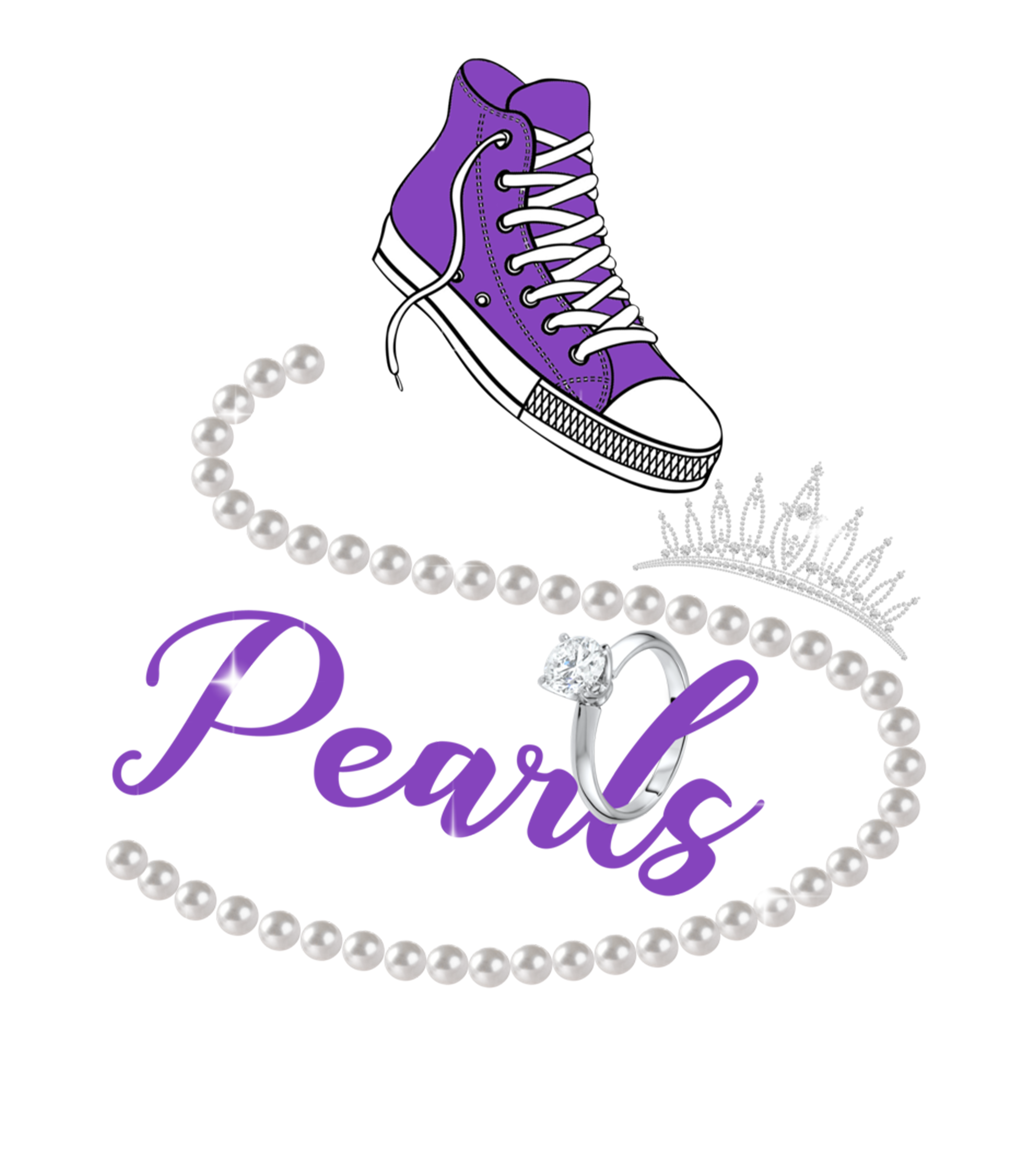 The Chucks and Pearls Kamala Harris heat transfer