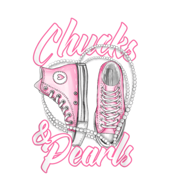 The Chucks and Pearls Kamala Harris heat transfer