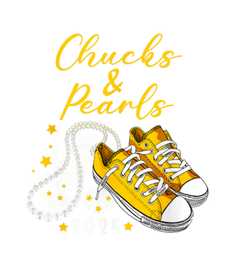 The Chucks and Pearls Kamala Harris heat transfer