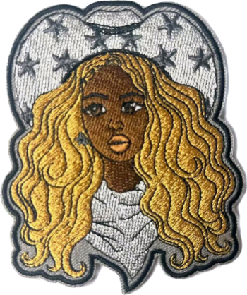 Melanin cowgirl iron on patch