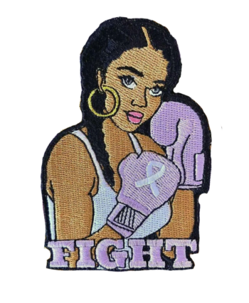 Melanin fight iron on patch