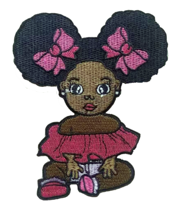 Melanin baby iron on patch