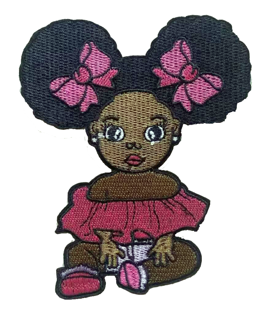 Melanin baby iron on patch