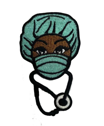 Melanin nurse iron on patch 1