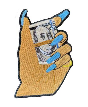 Get money hand iron on patch