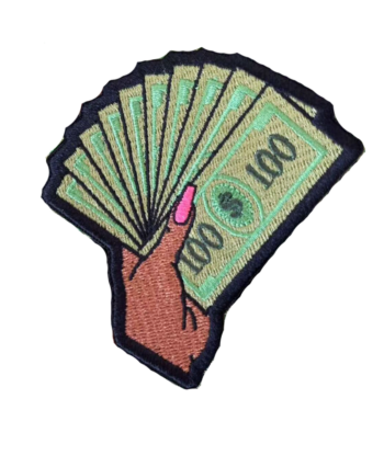 Get money iron on patch