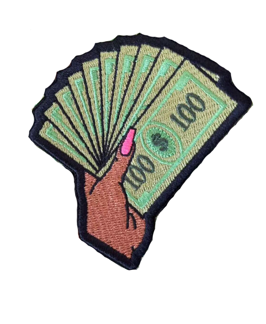 Get money iron on patch