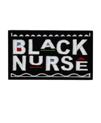 Melanin black nurse iron on patch