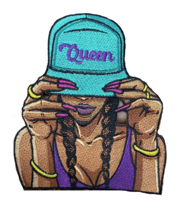 Queen melanin iron on patch