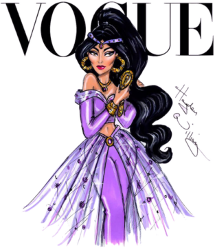 Vogue purple Princess Heat transfer screen printed