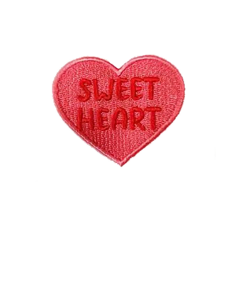 heart iron on patch