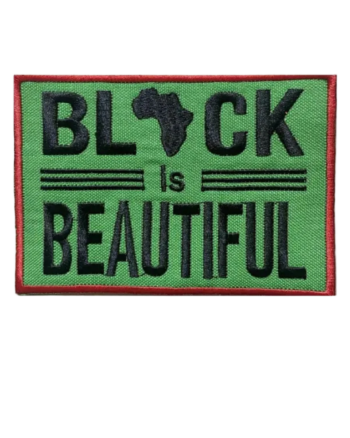 Black is beautiful iron on embroidery patches