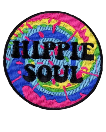 Hippie soul iron on embroidery patches
